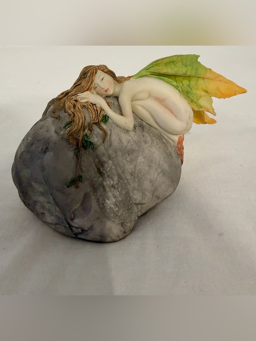 “Lady of the Forest - Alice”  Fairy Resin- Ceramic Sleeping Fairy Figurine